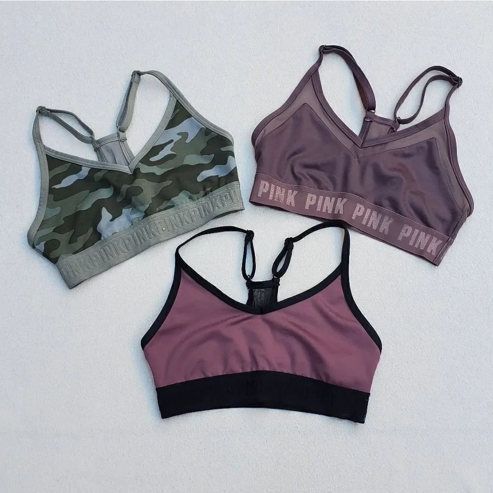 PINK Victoria's Secret Ultimate sports bras set of 3